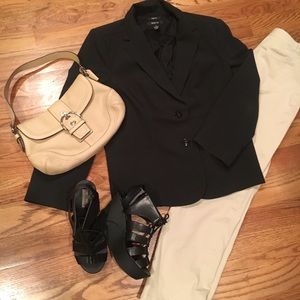 Style & Co- Black Pinstripe Jacket